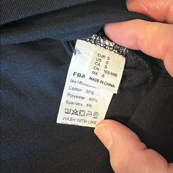 Elegant Black Top with Embellished Collar size small nwot - Picture 3 of 9